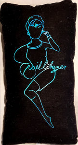 "Trailblazer" Holographic Blue on Black 16"x9"
