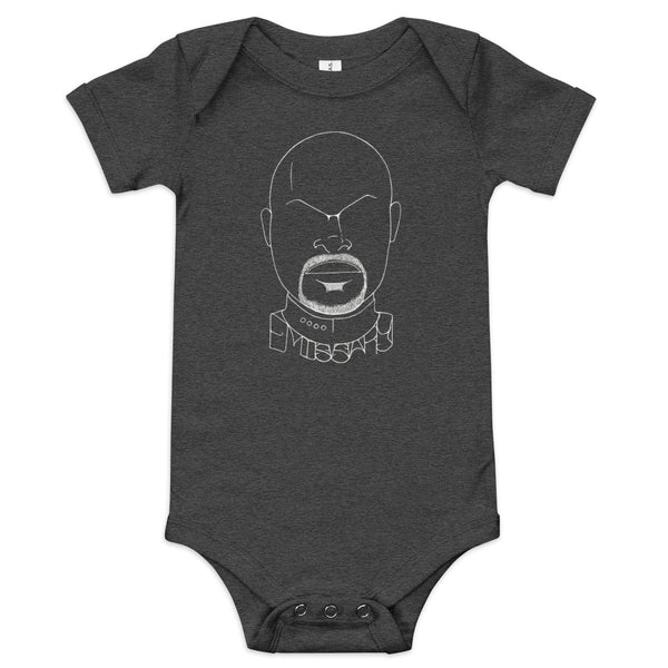 Emissary - Baby short sleeve one piece white ink