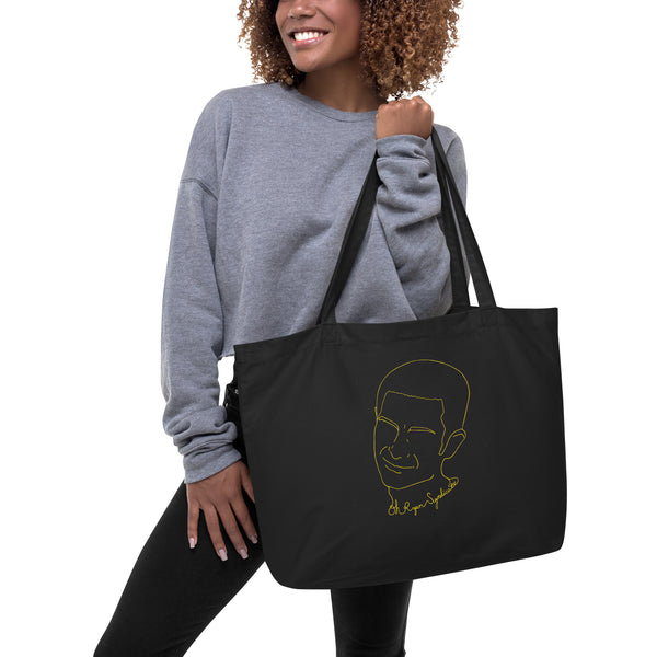 Oh, Ryan Syndicate Large organic tote bag - Gold Ink