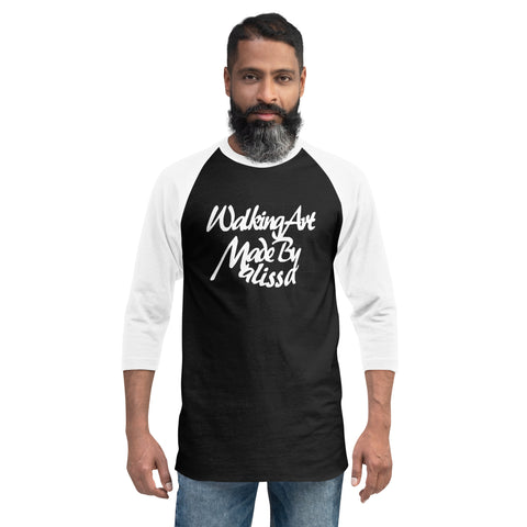 Walking Art - 3/4 sleeve raglan shirt