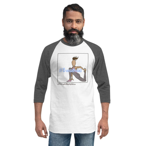Grounded Quad Stretch Dark 3/4 sleeve raglan shirt