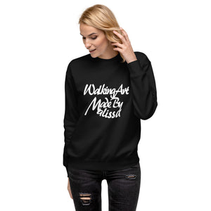 Walking Art - Unisex Premium Sweatshirt white ink