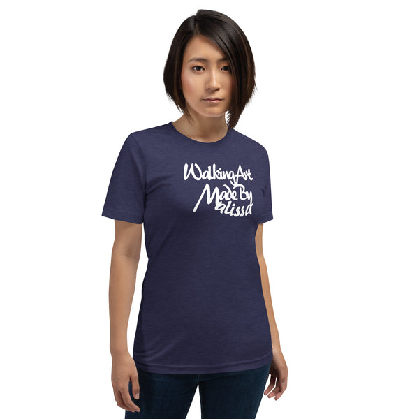 Walking Art - Unisex t-shirt white ink