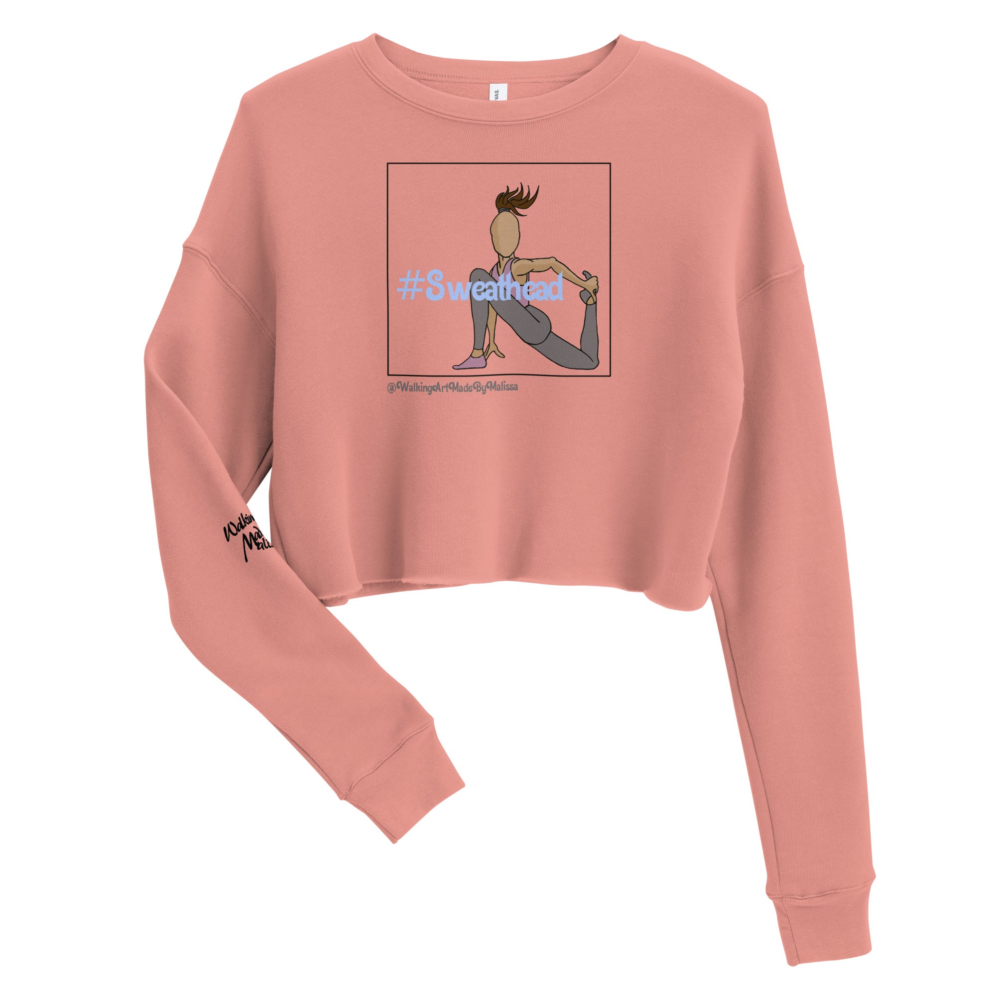 Grounded Quad Stretch Light Color Crop Sweatshirt