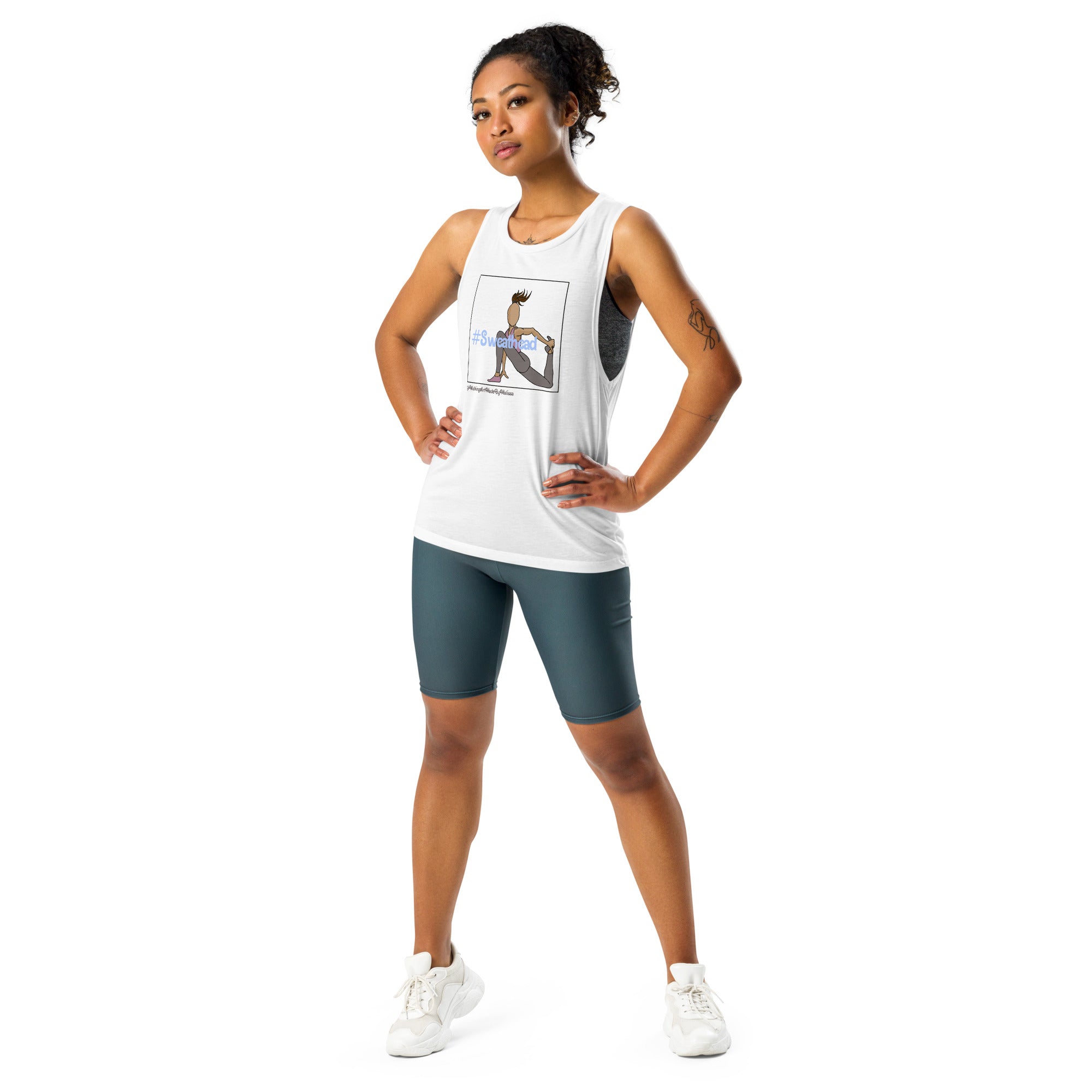 Grounded Quad Stretch Ladies’ Muscle Tank