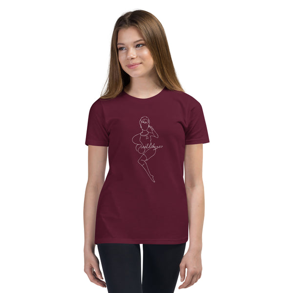 Trailblazer Youth Short Sleeve T-Shirt White Ink