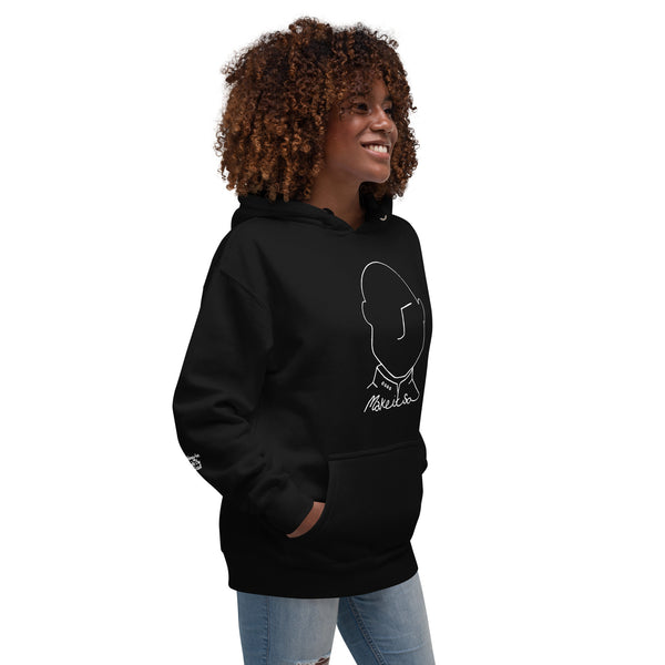 Make It So Hoodie (white over dark)