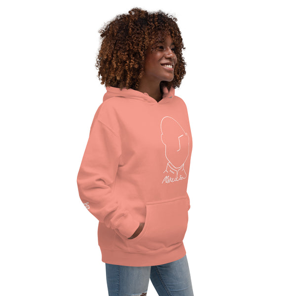 Make It So Hoodie (white over dark)