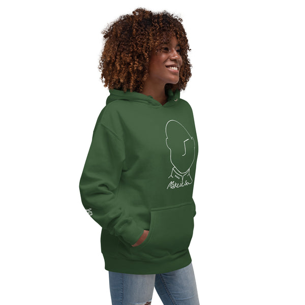 Make It So Hoodie (white over dark)
