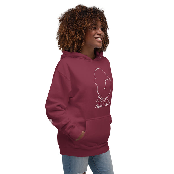 Make It So Hoodie (white over dark)