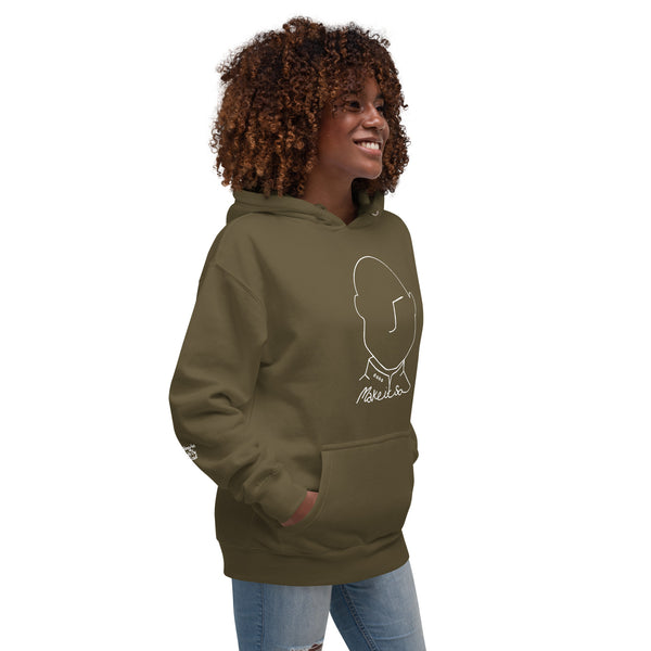 Make It So Hoodie (white over dark)
