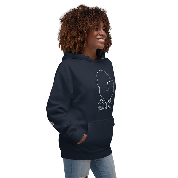Make It So Hoodie (white over dark)