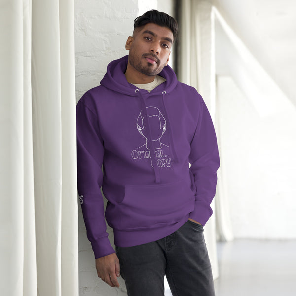 Original Copy Hoodie (white over dark)