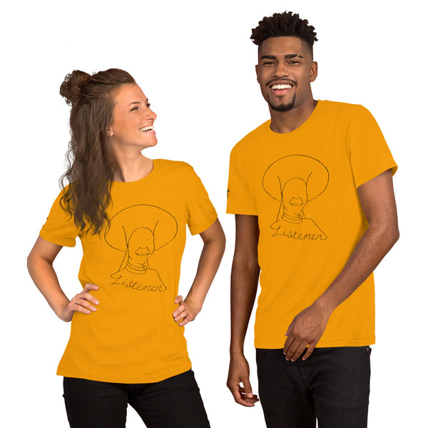 Listener Tee (black over light)